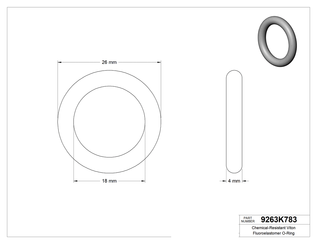 Technical drawing - 9263K783